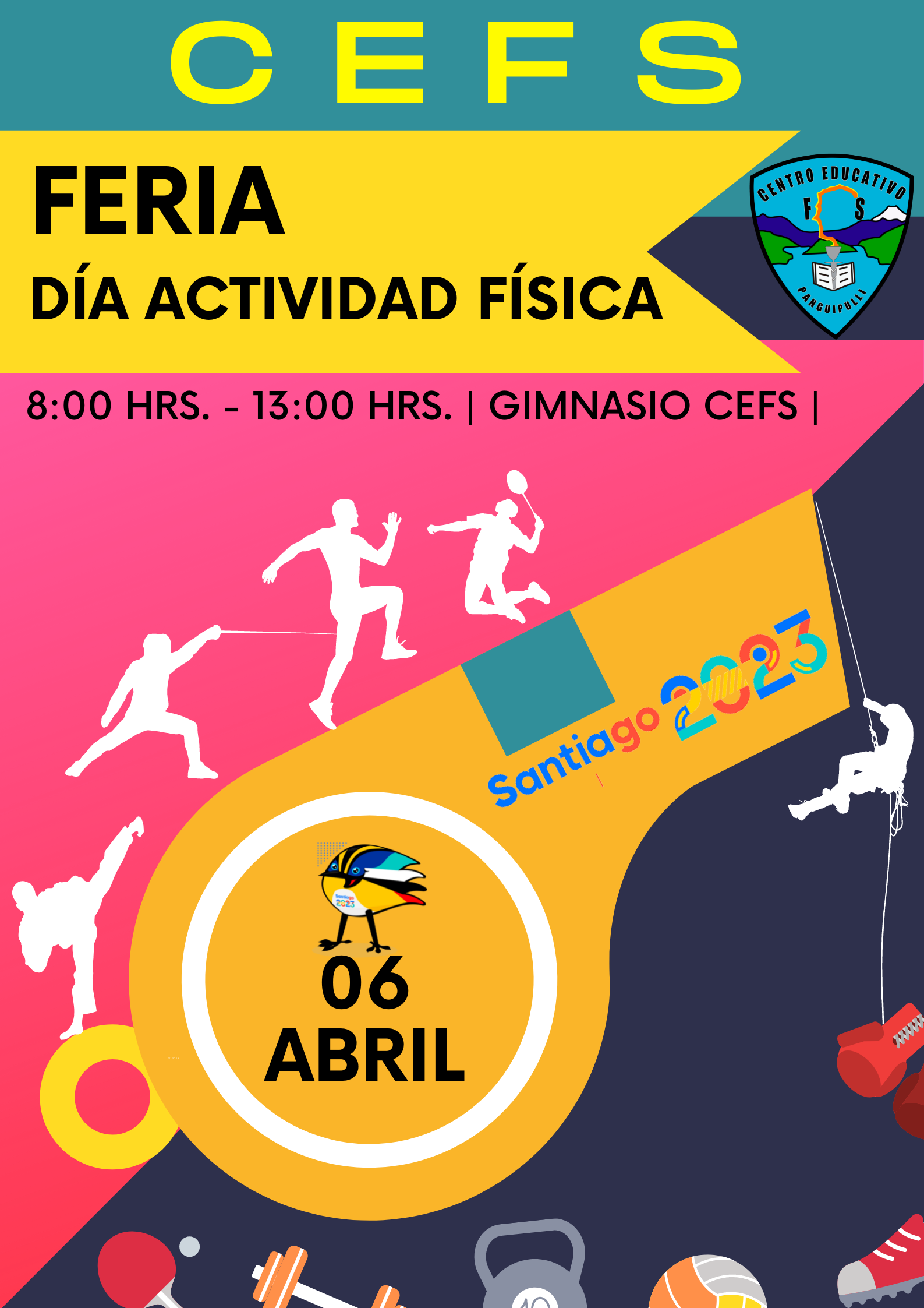 Poster Feria Actividad Fisica 2023